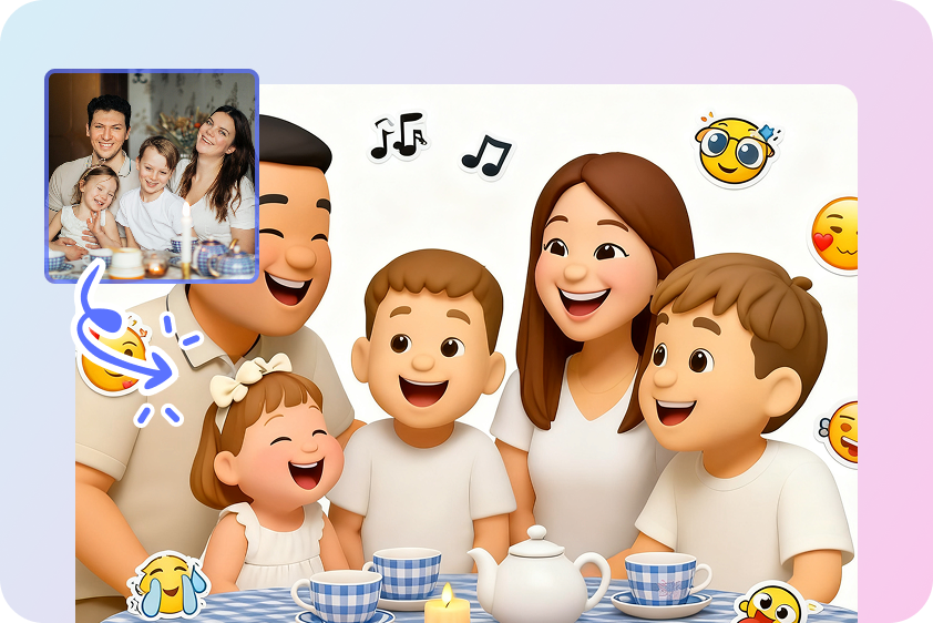 อิโมจิโซเชียลมีเดียที่สนุกสนาน