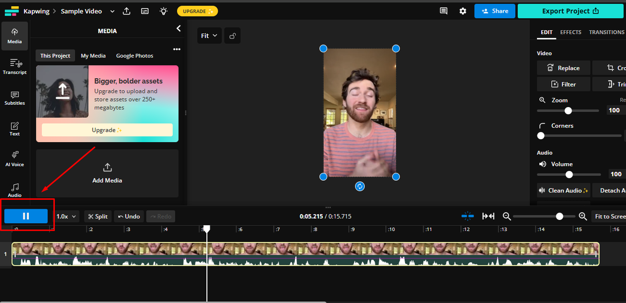 Kapwing -  best AI video generator with no restrictions