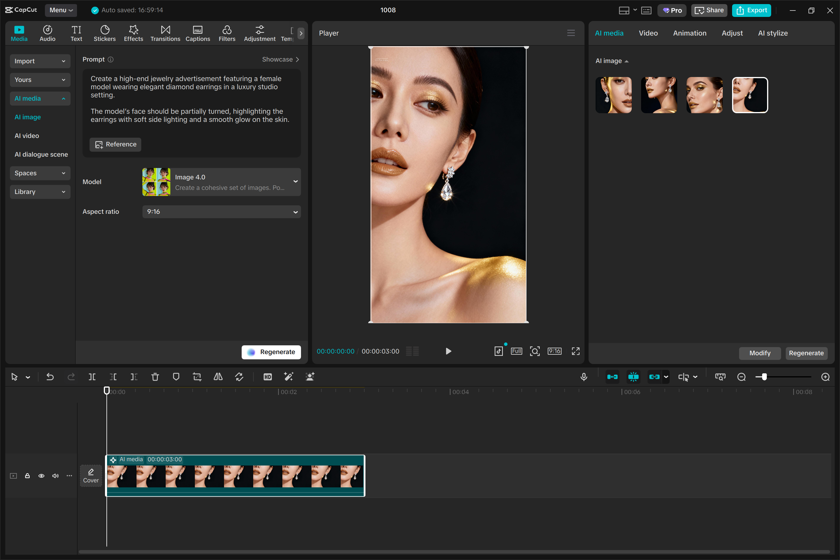 Generate AI Images with the CapCut desktop video editor
