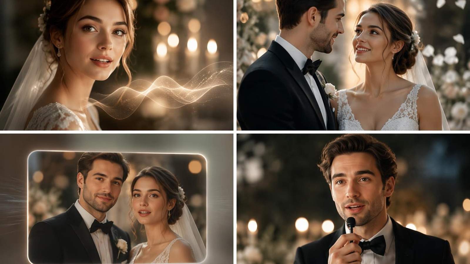 wedding photo talking AI template cover