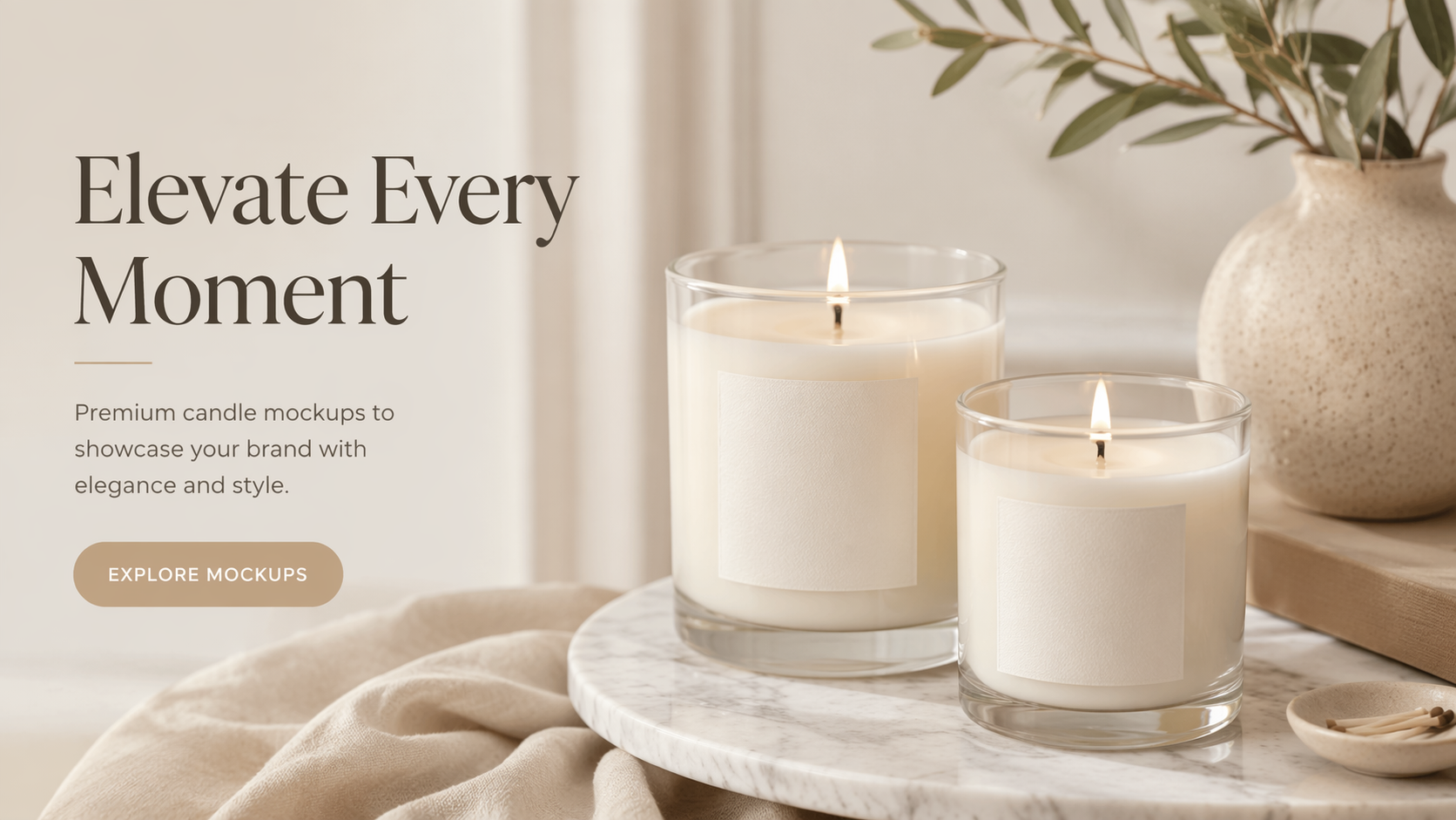 Dreamina candle mockup 16:9 hero image