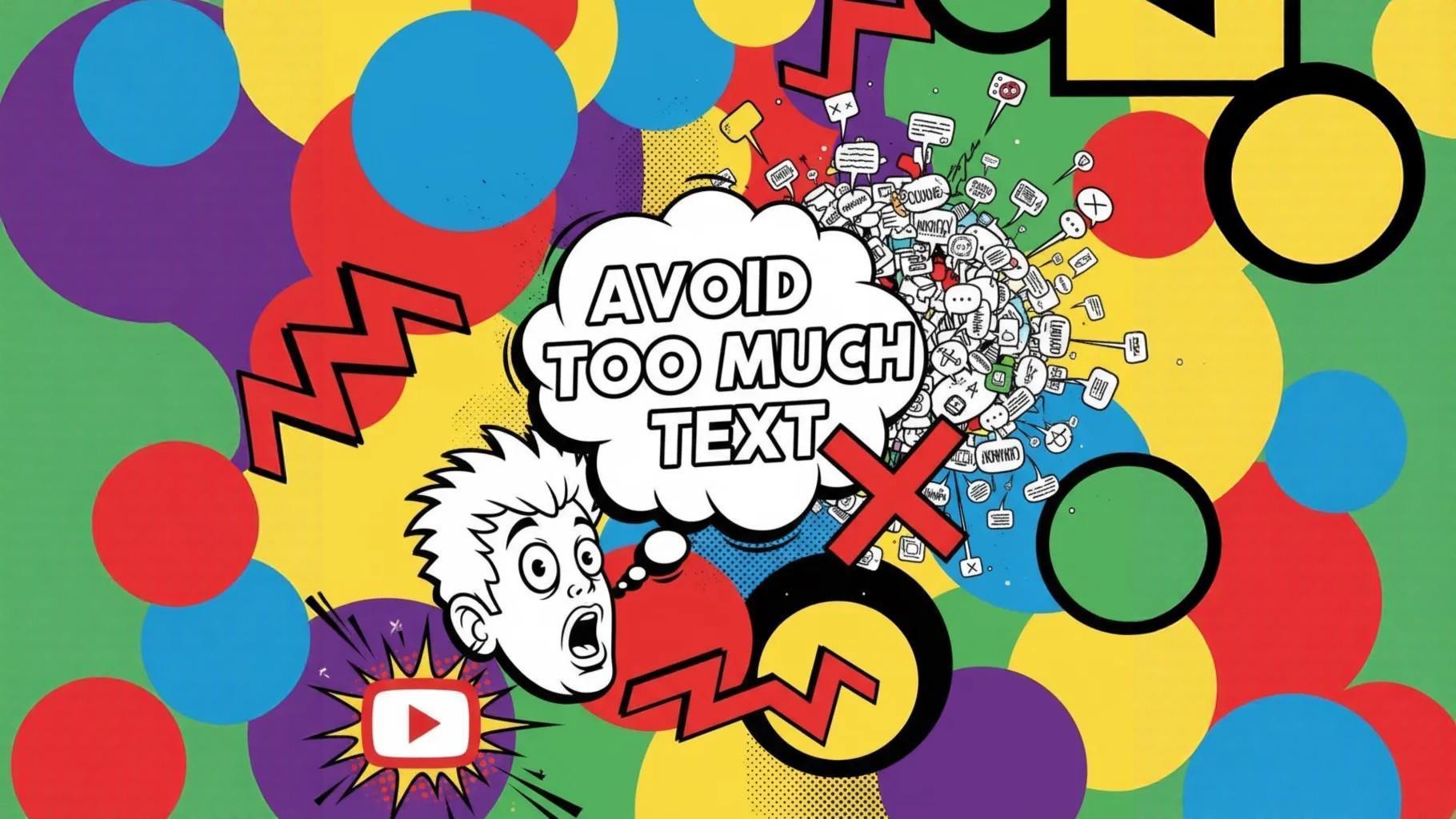 Iwasan ang sobrang daming teksto