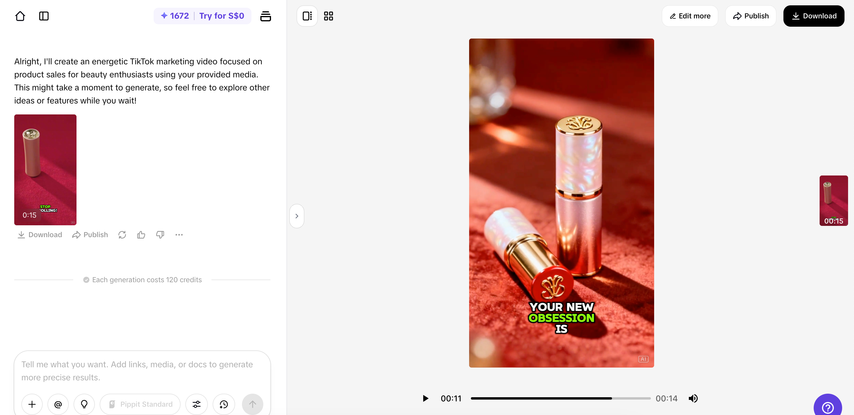 ปรับแต่งและดาวน์โหลดวิดีโอของคุณ