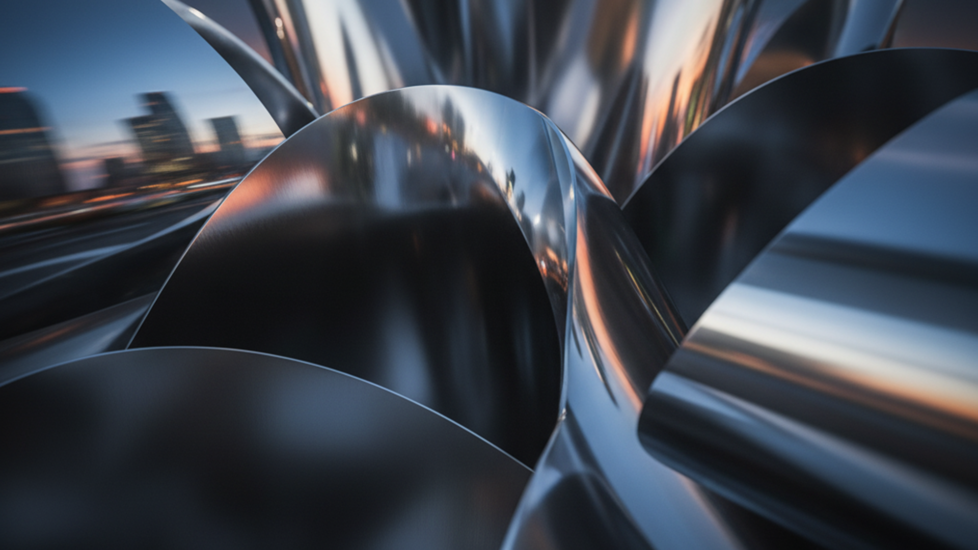 Reflection on curved metallic surfaces