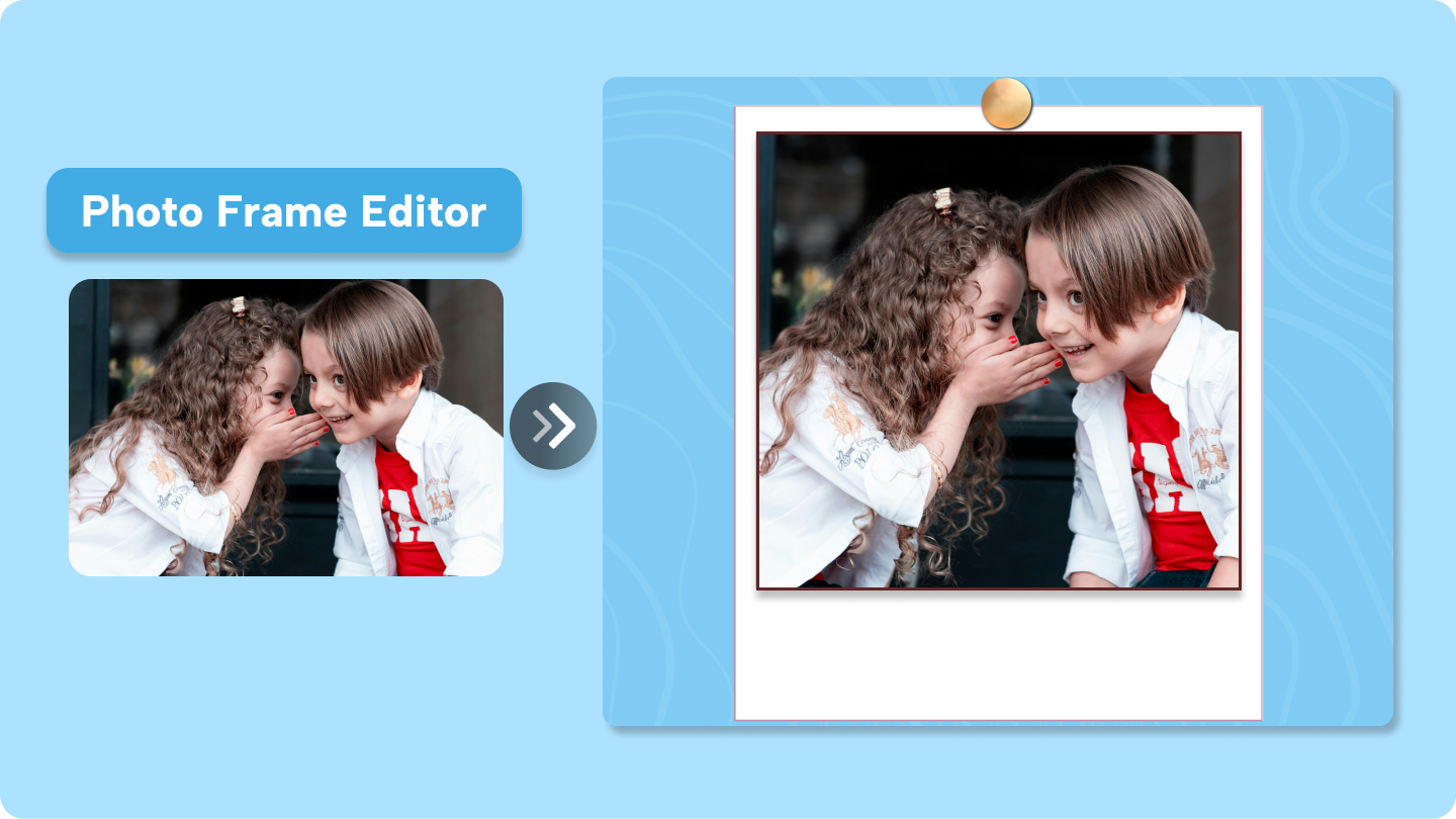 Photo frame image editor