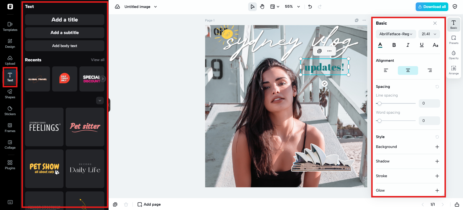 Customize design