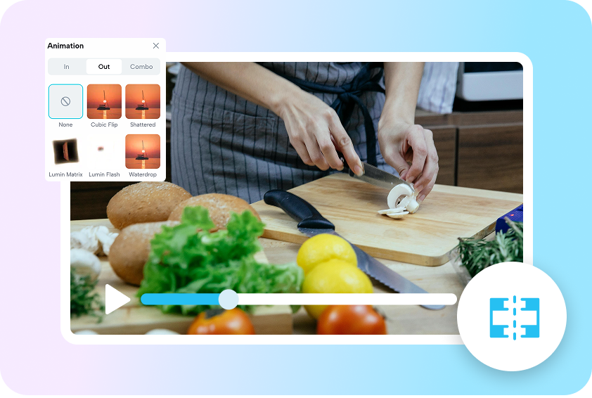 Polished cooking video
