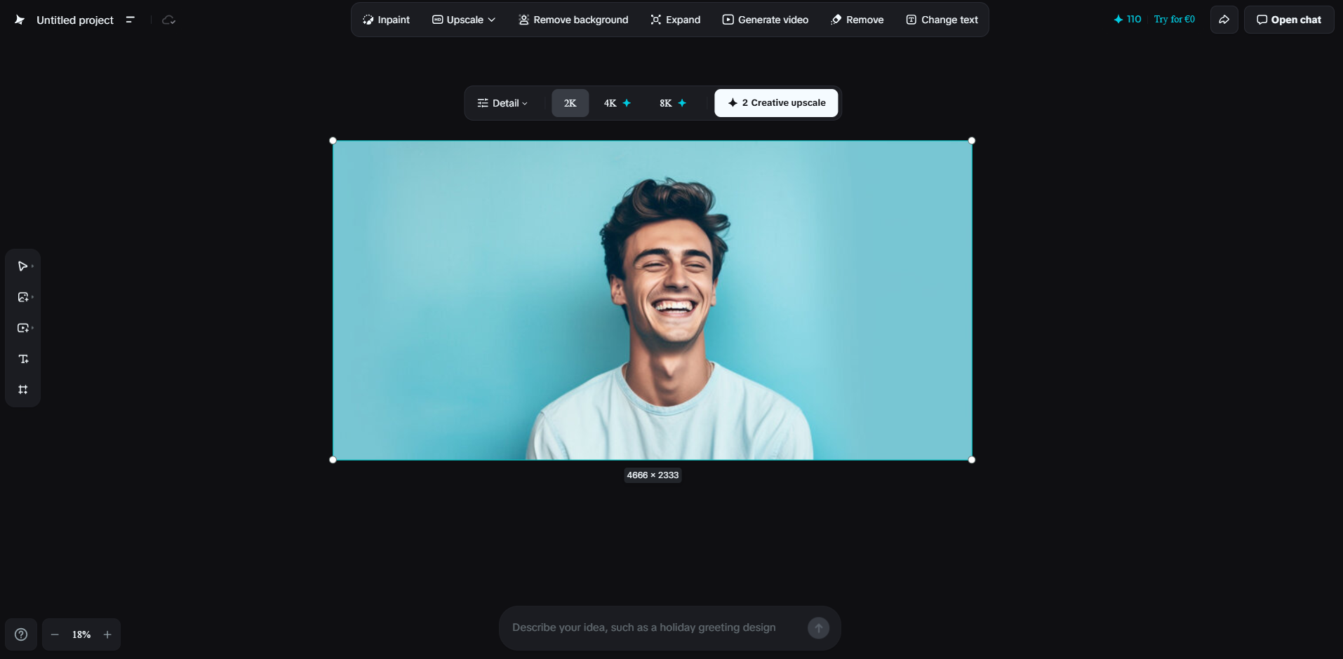 Upscaler di immagini AI