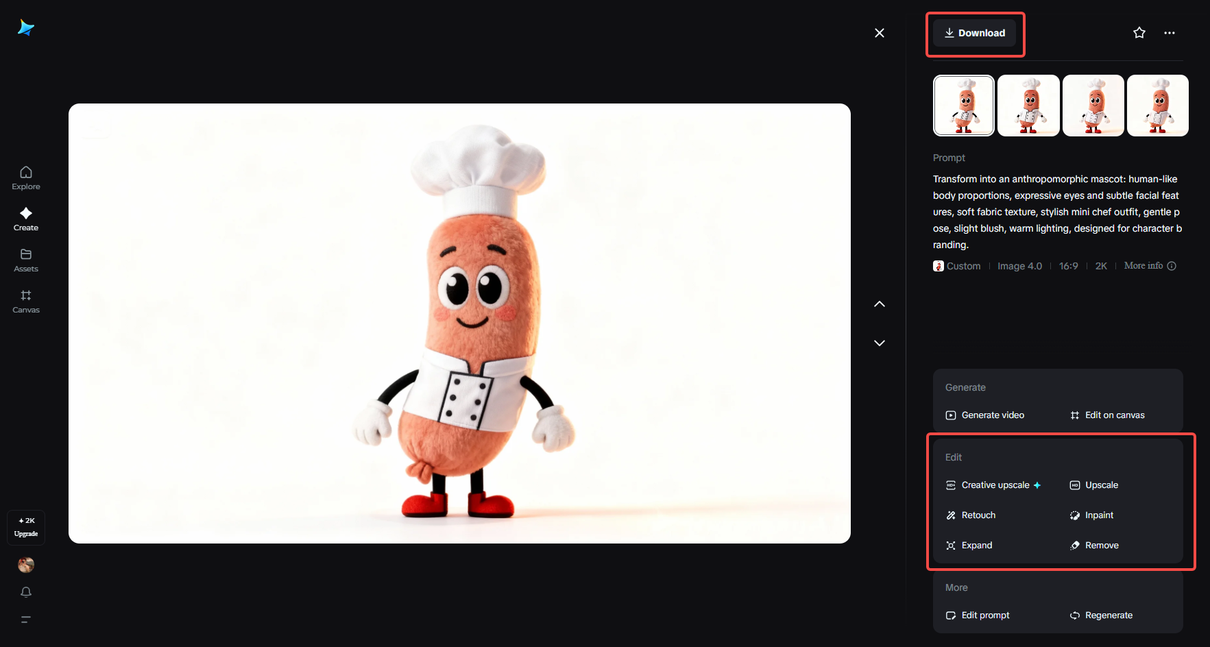Download your mascot design