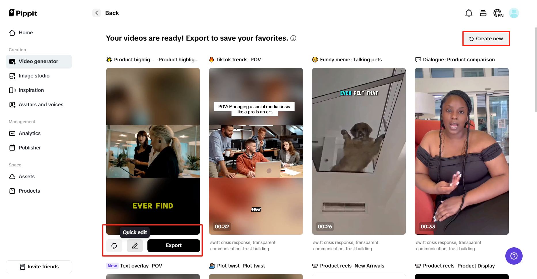 Choose your preferred one