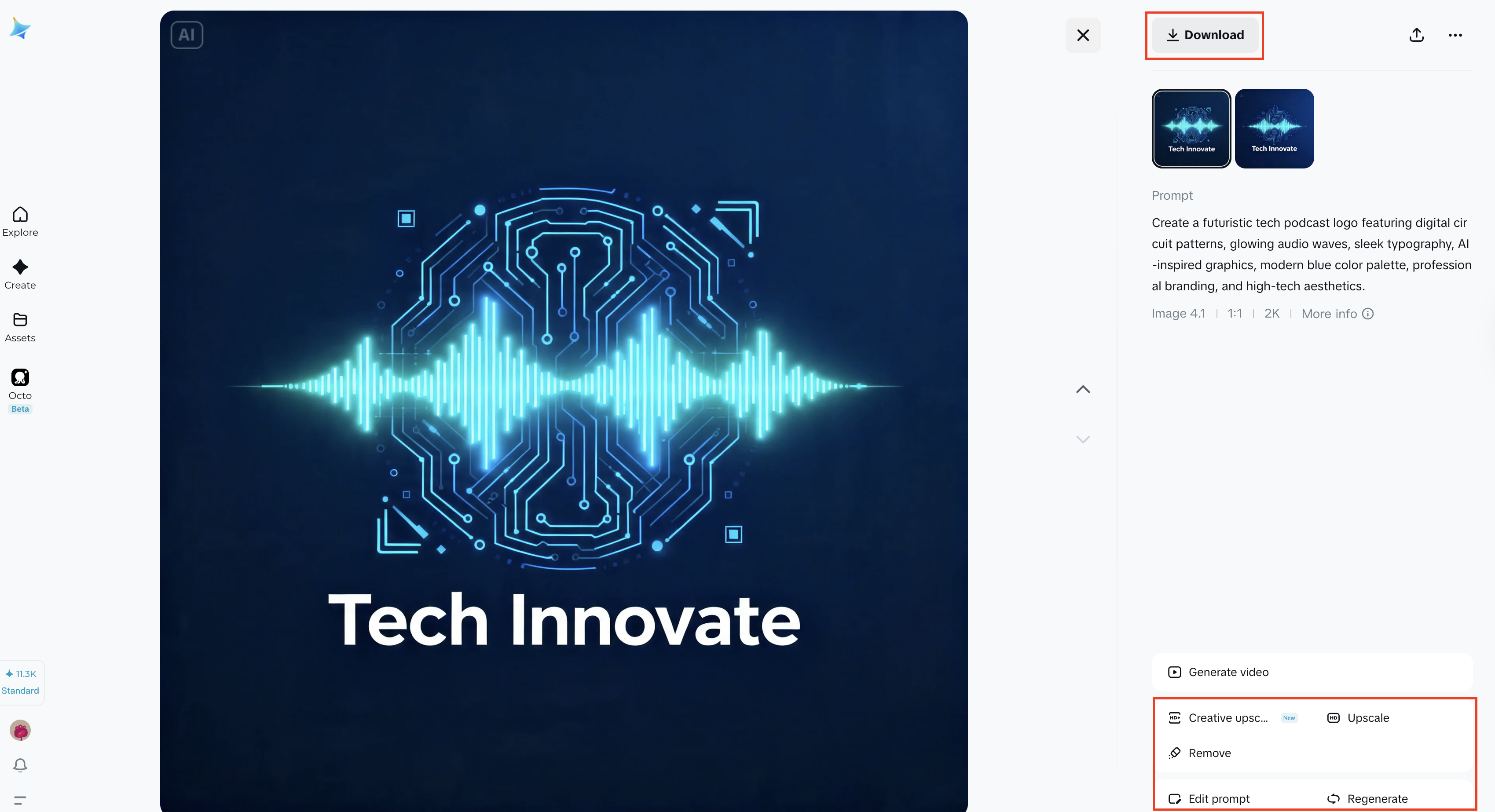 Personalize e baixe seu logotipo