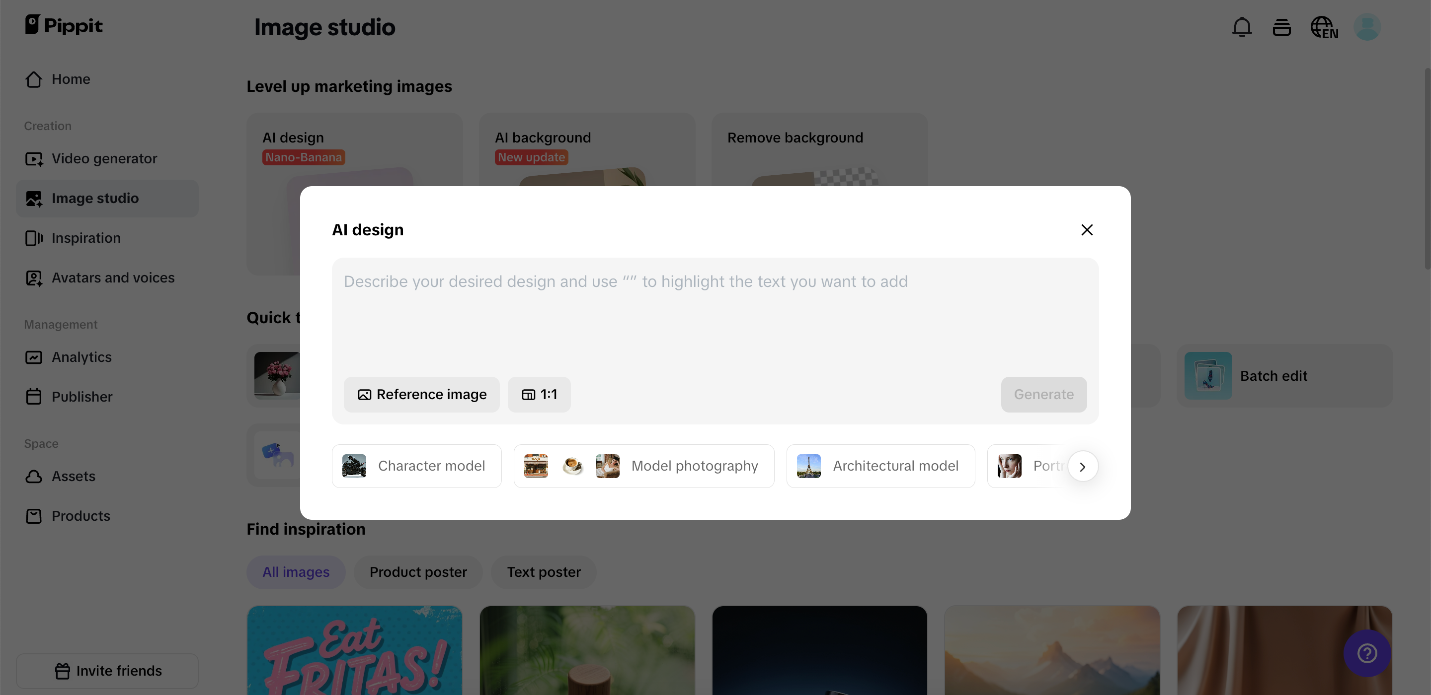 Gumawa ng imahe mula sa teksto