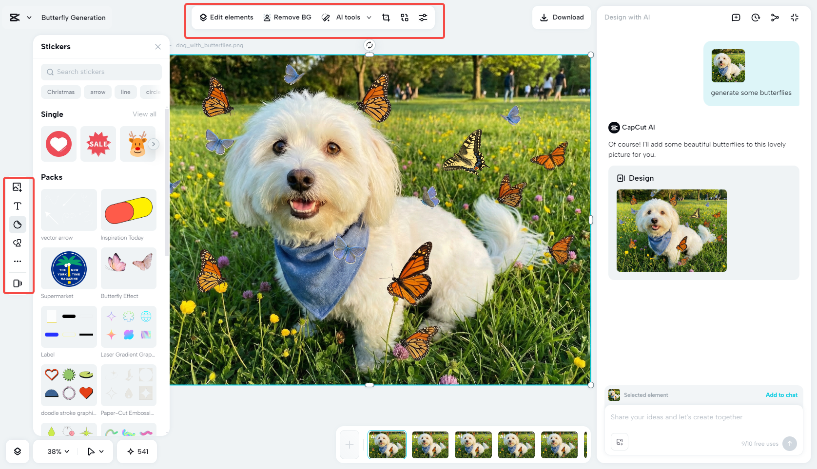 Edit the photo with rich features