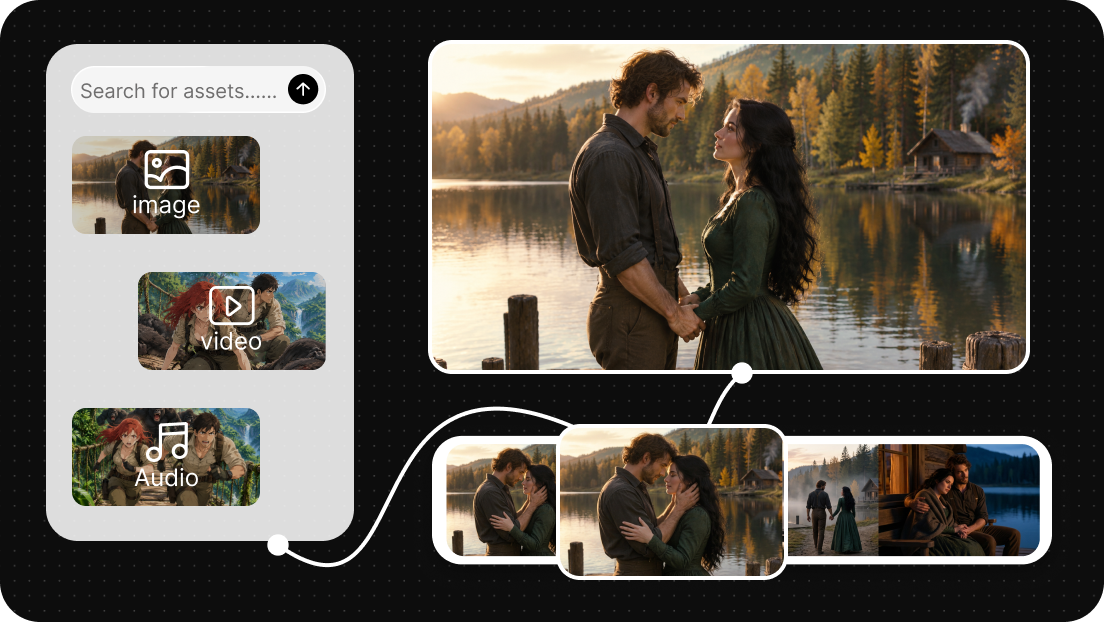 Manage clips with auto grouping and import