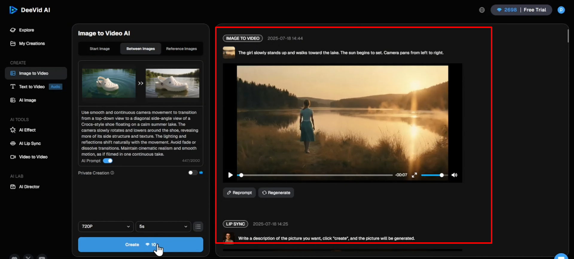 Bild, das zeigt, wie das KI-Video erstellt wird