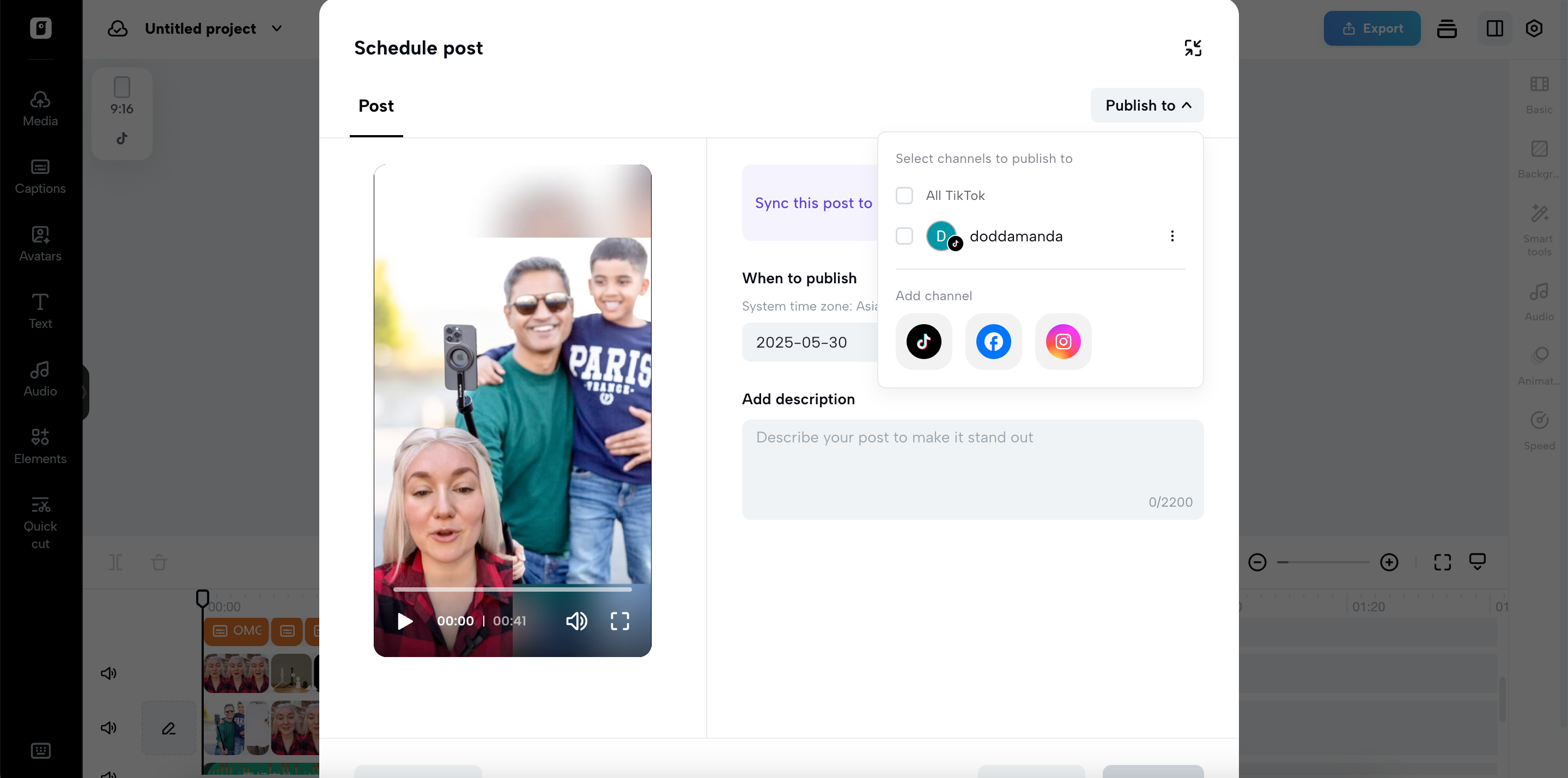 Multi-platform export