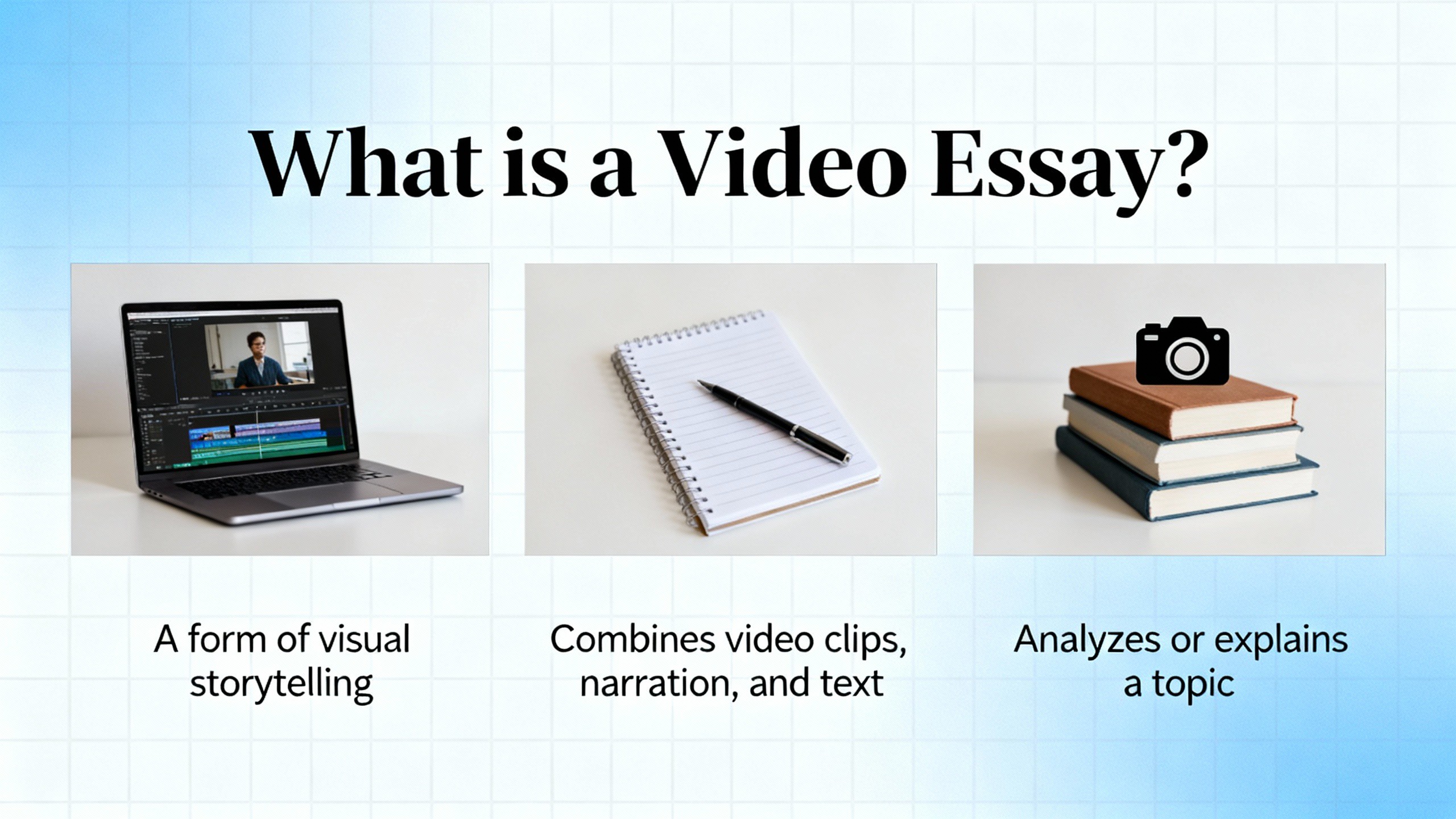 Explore ensaios em vídeo