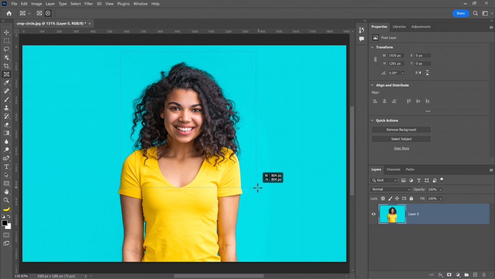 Ready for image cropping