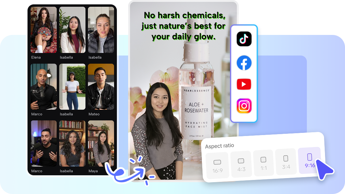 Get videos that fit every platform