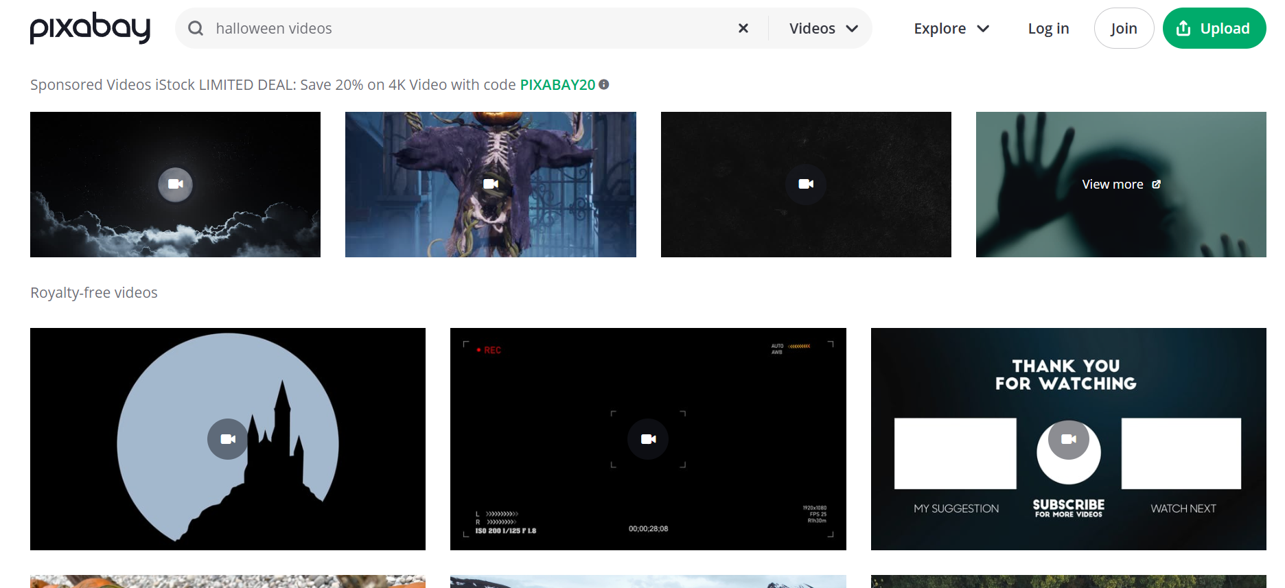 Pixabay free Halloween videos