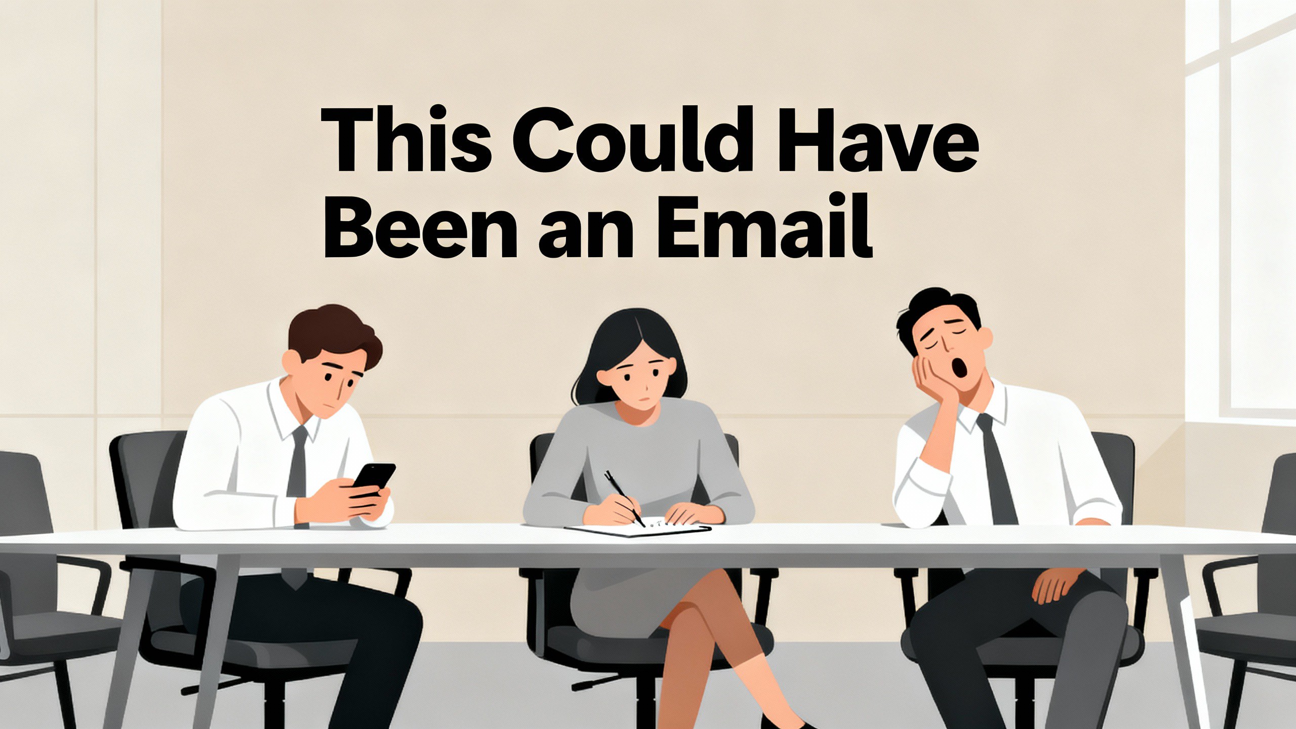 Мем о встречах по электронной почте