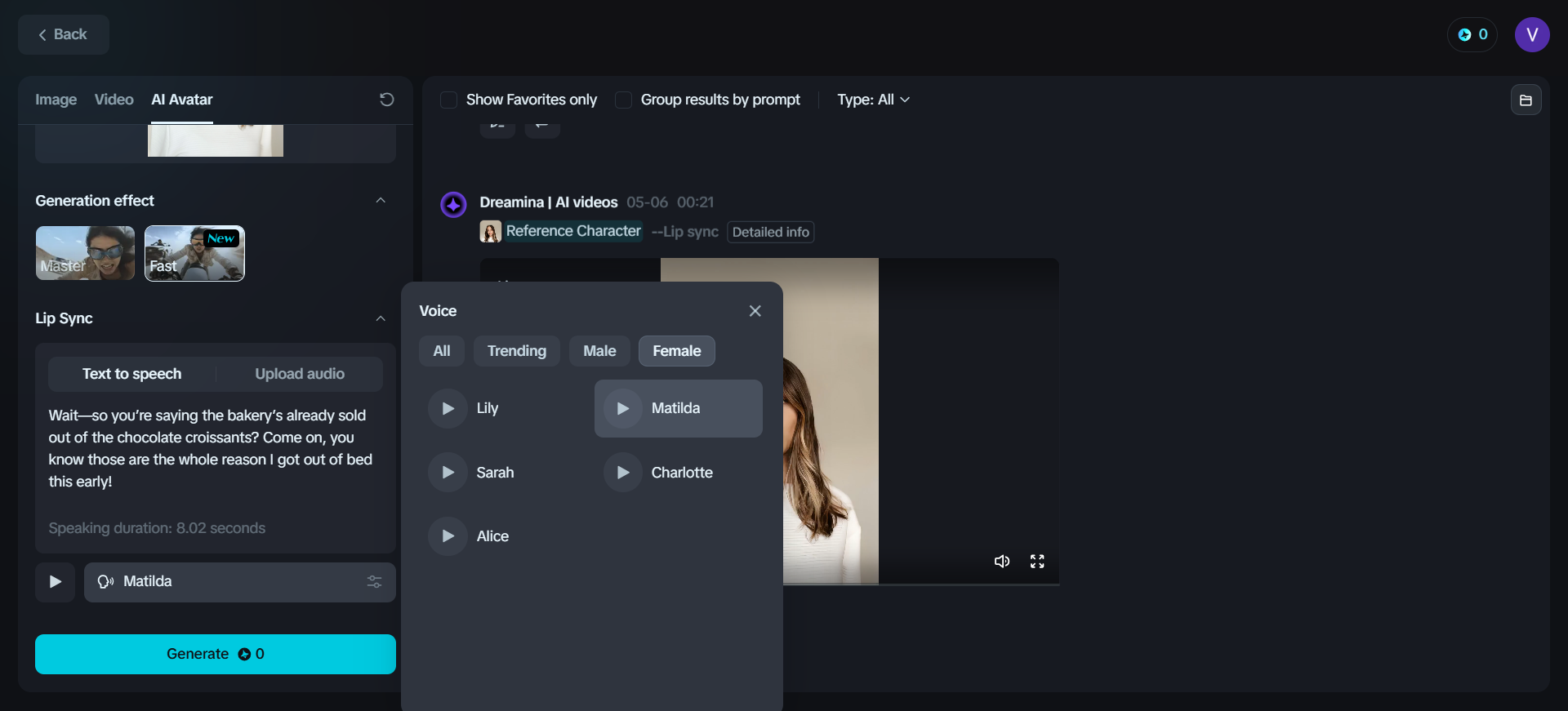 AI avatar máy phát điện trực tuyến miễn phí