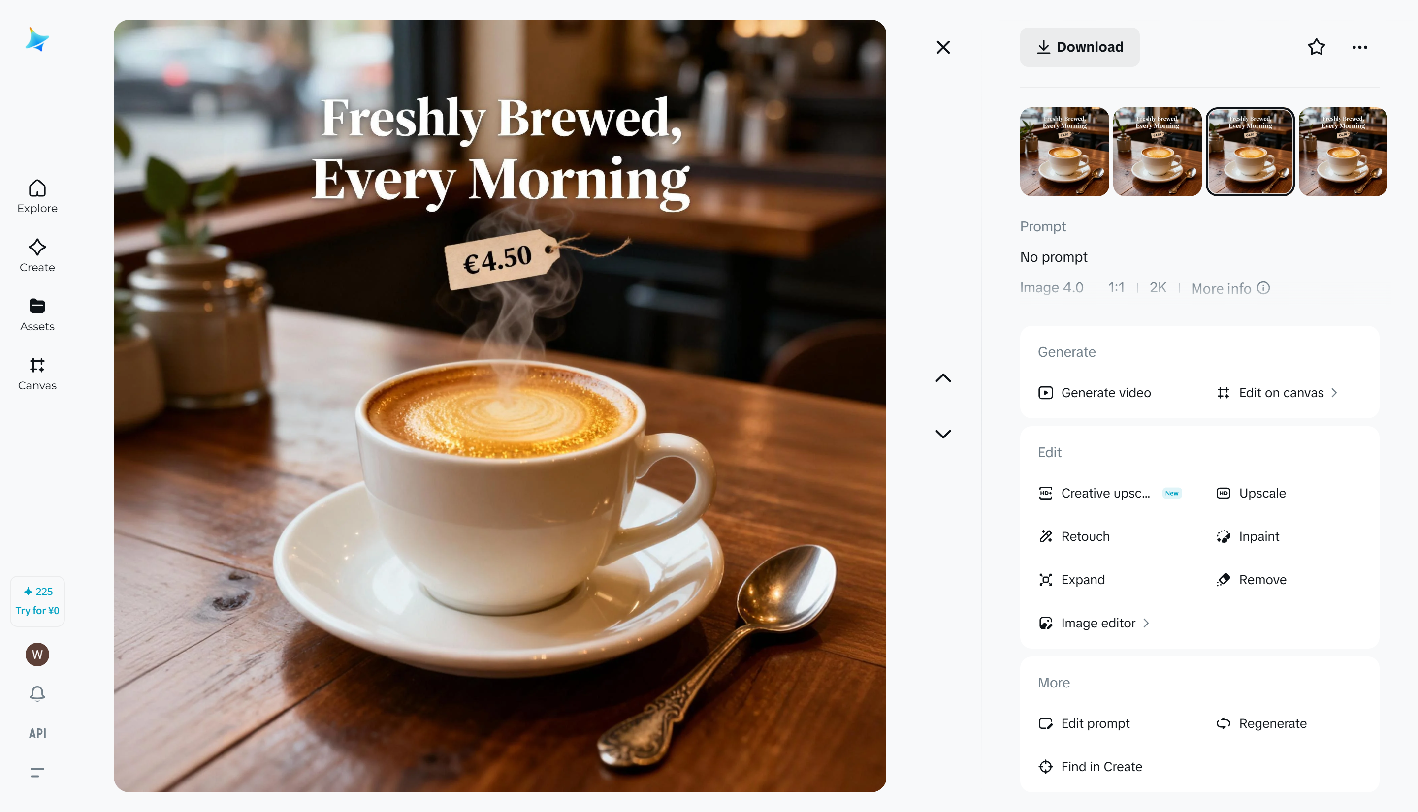 Enhance visuals with an AI image generator