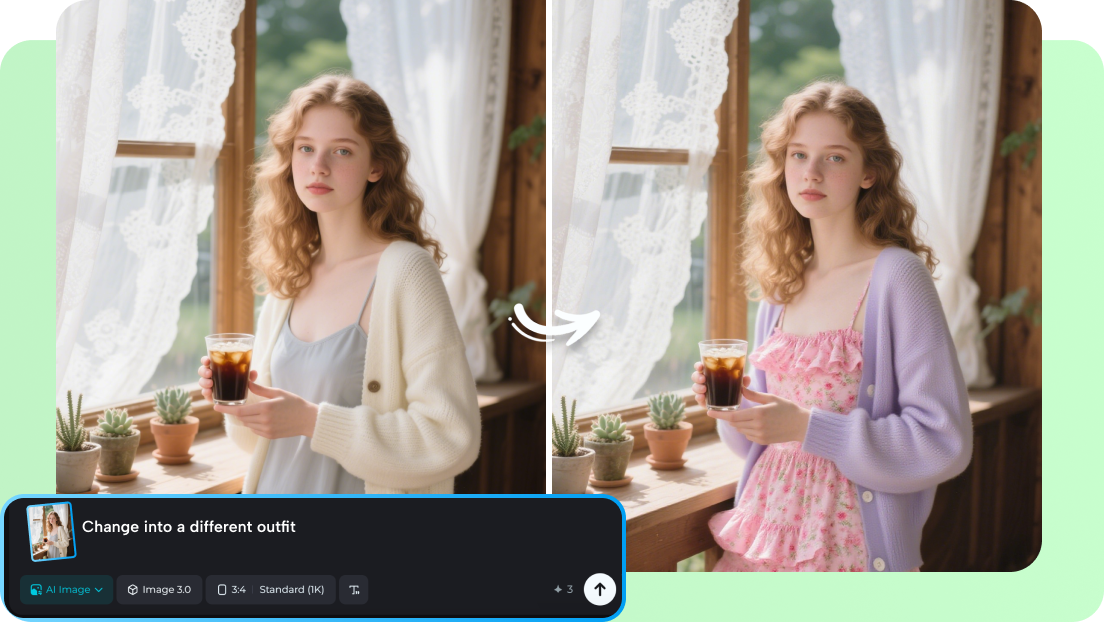  clothes changer with image