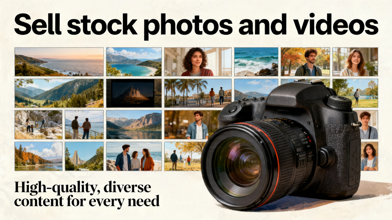 Sell stock photos and videos