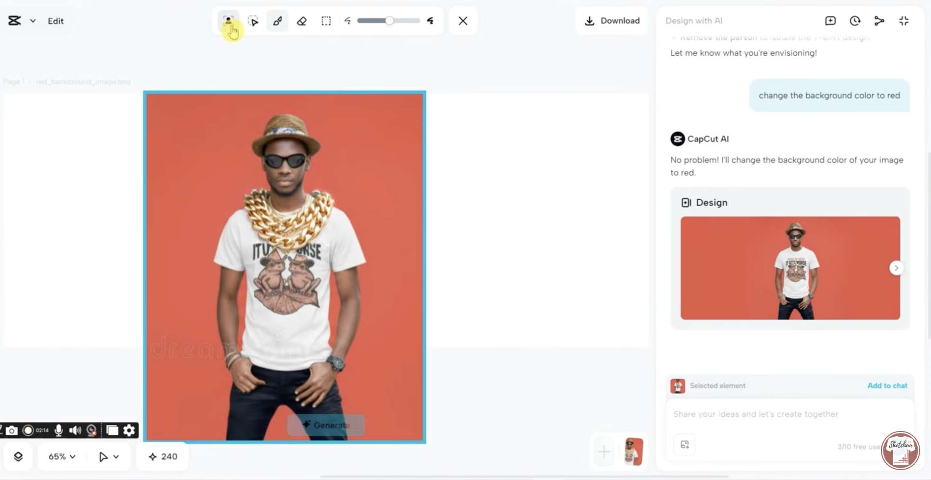 Спробуйте CapCut AI Design
