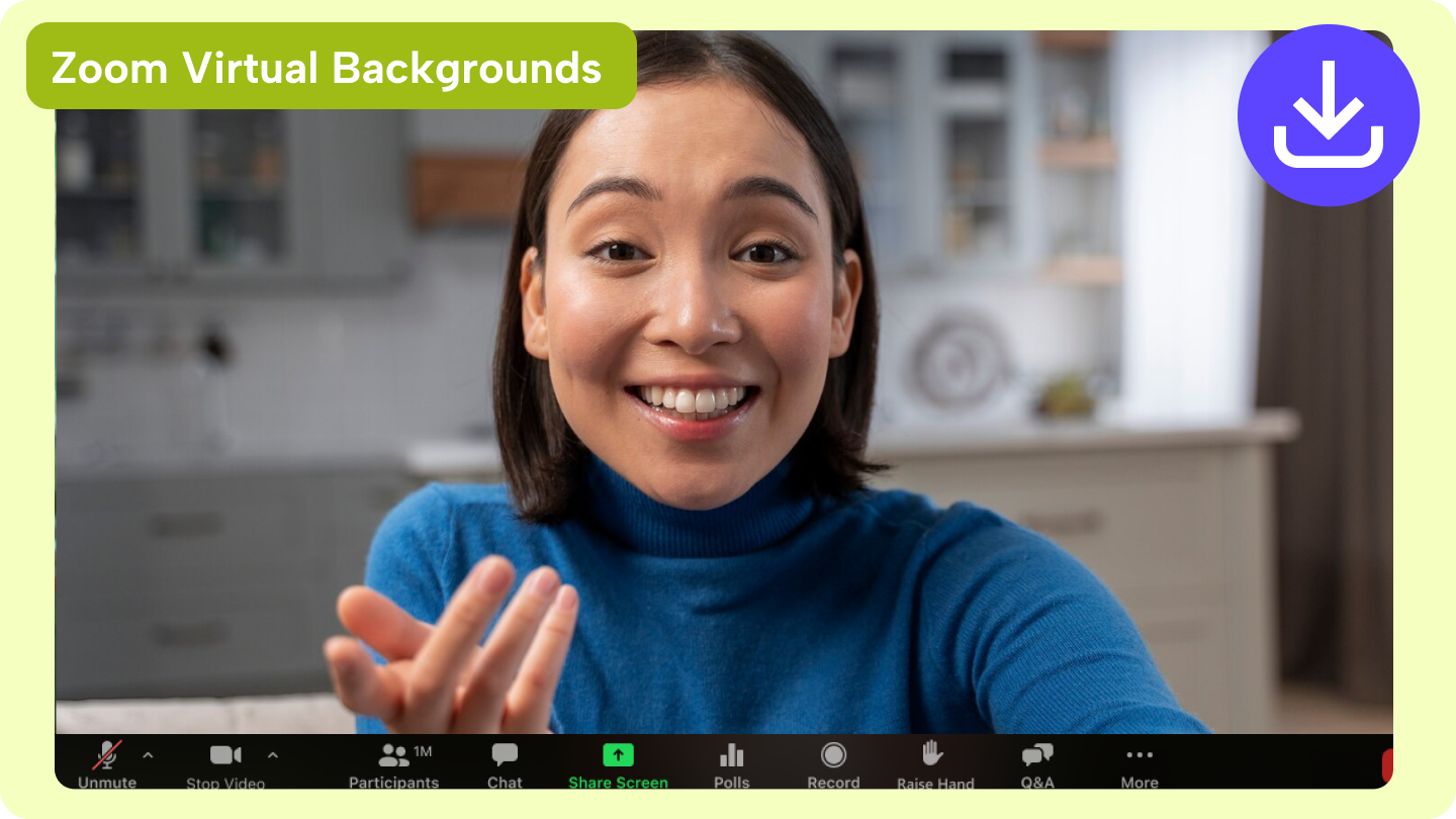 Fundo de vídeo zoom