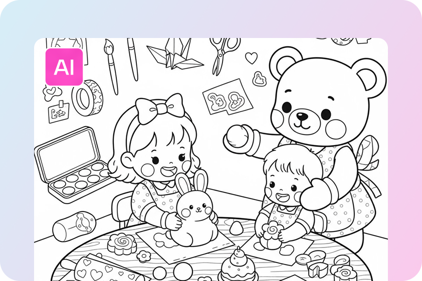Personalized coloring pages