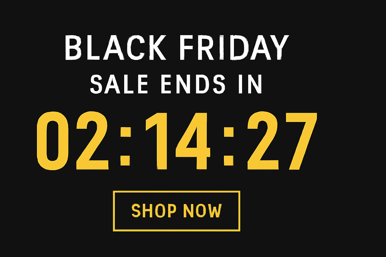 Banner showing remaining time