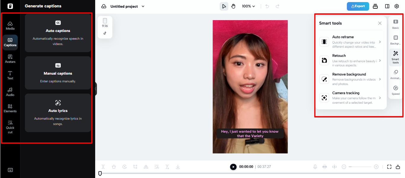 AI video editor in Pippit