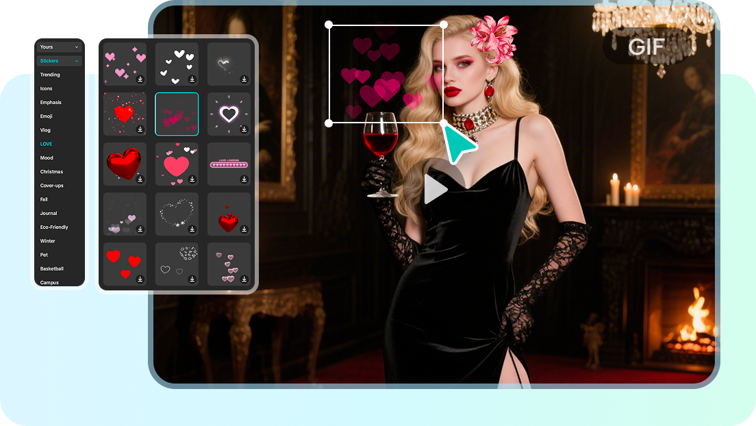 Customize GIFs with CapCut's rich tools