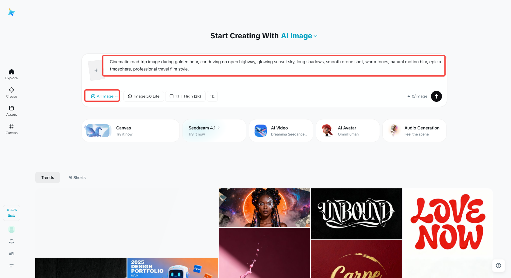 Write the detailed prompt of the design