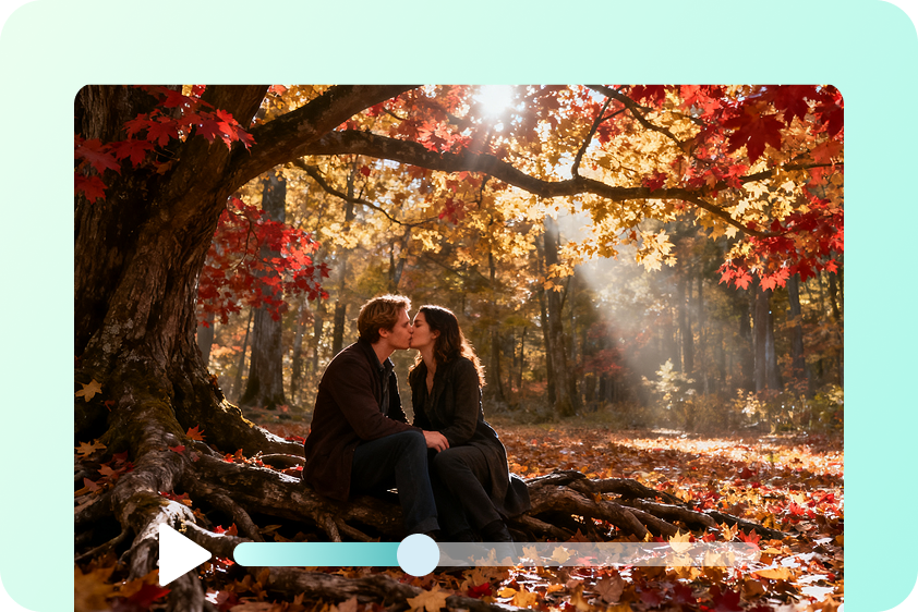 Generating an AI kiss scene for the film