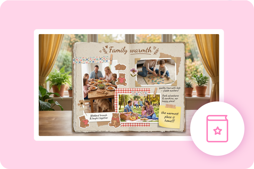 Share beautiful memory pages online