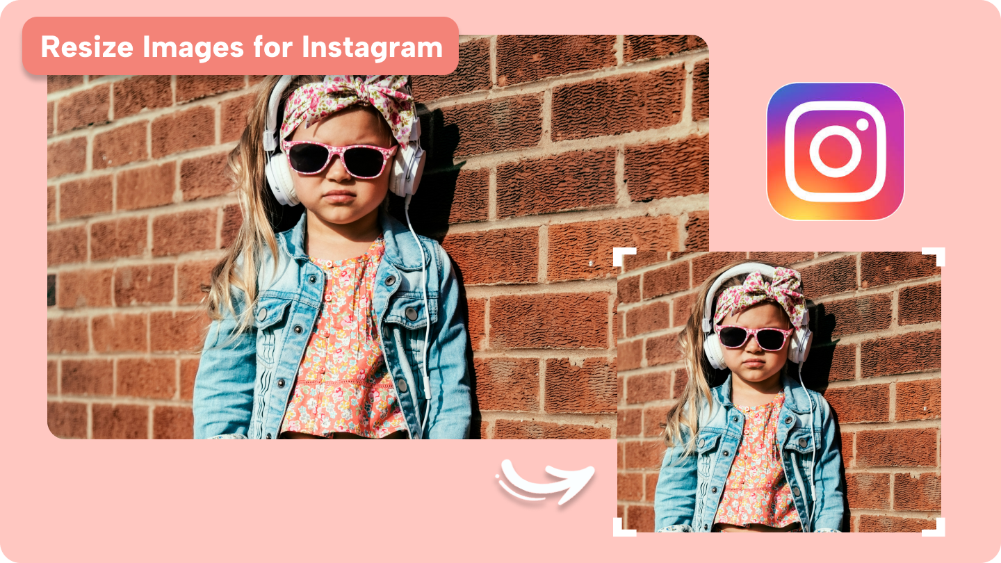 outil de redimensionnement d'images pour Instagram