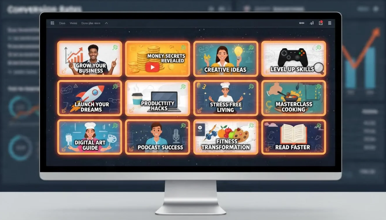 High-conversion clickable thumbnails