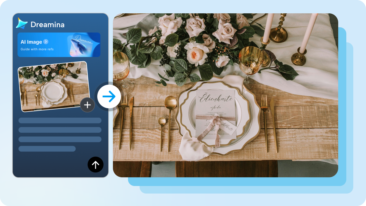 Place invitation designs on scenes with image-to-image