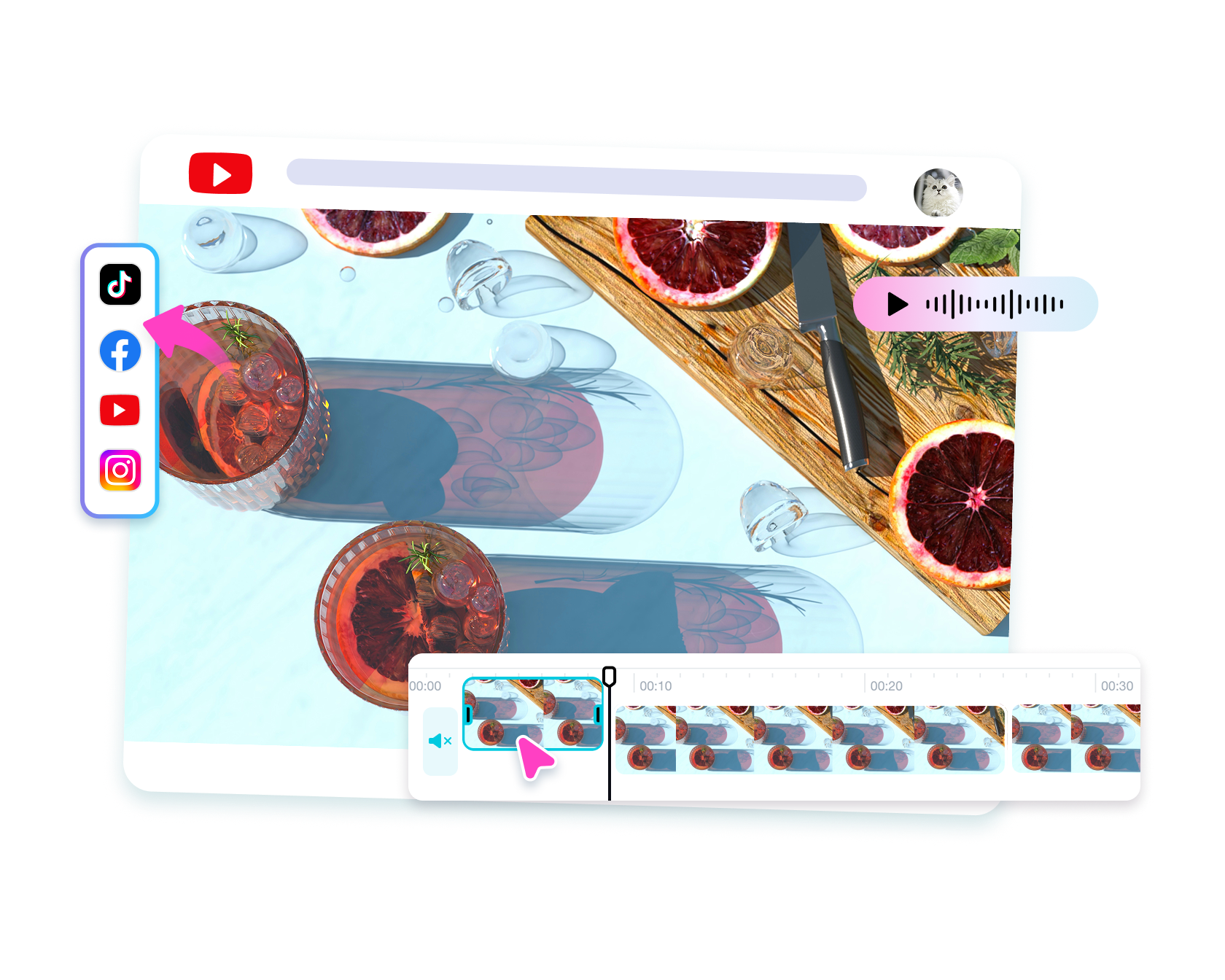 Libreng Online na Tagapagbuo ng Video na Walang Mukha