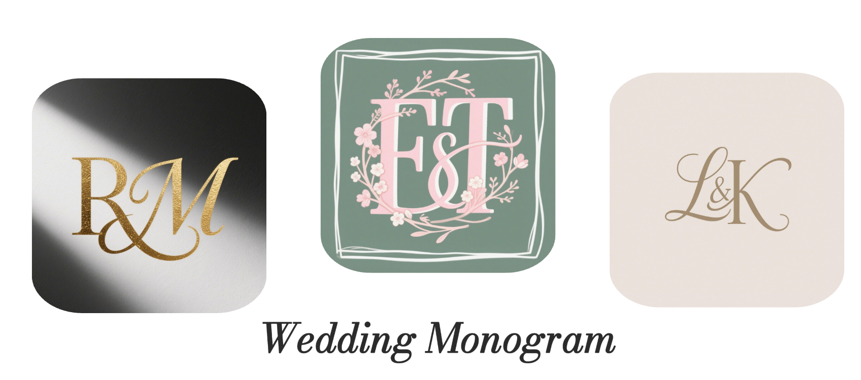 wedding monogram logo