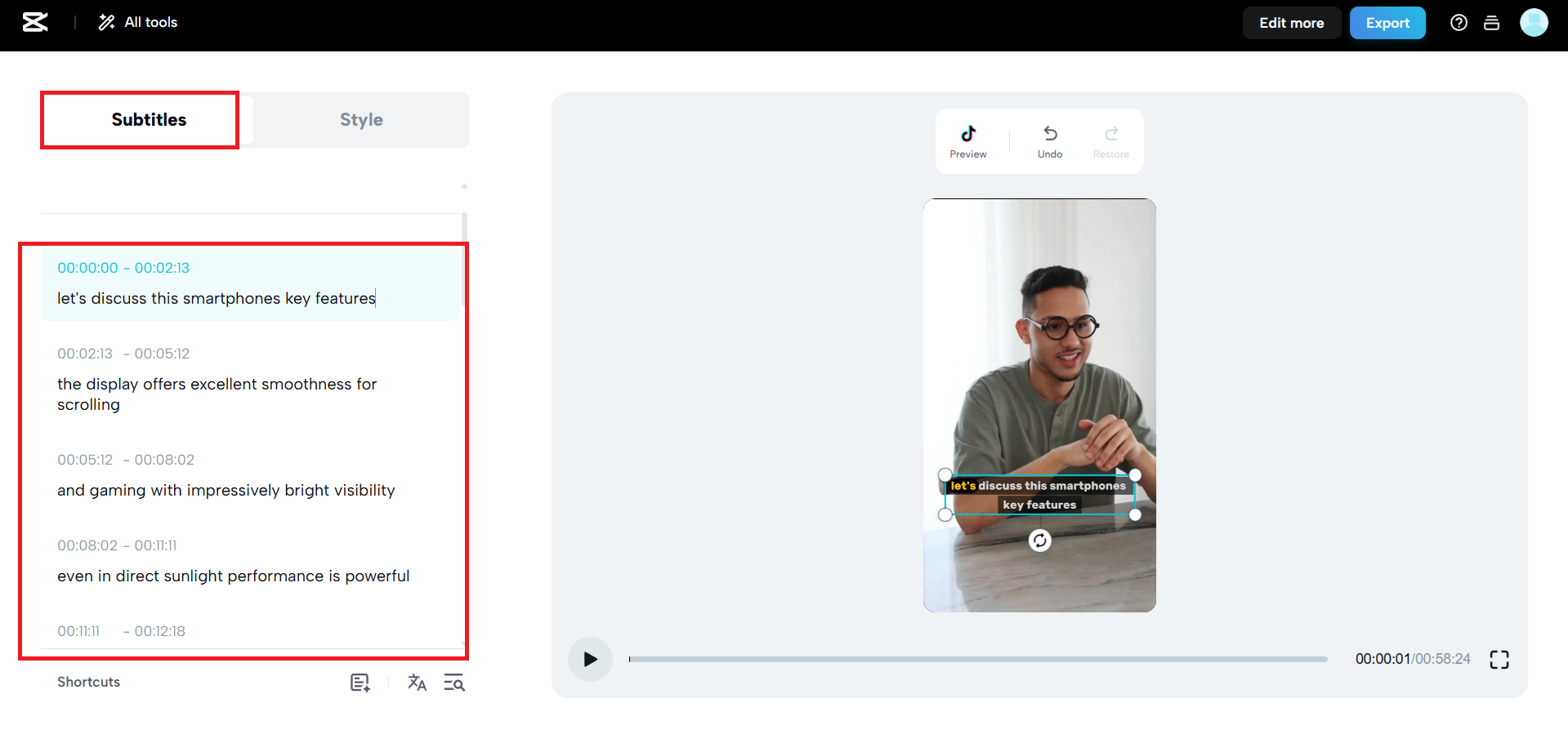 Einfache Online-Textbearbeitung