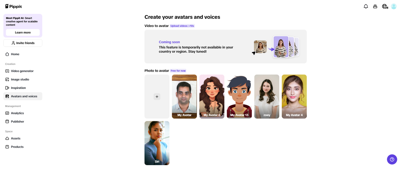 AI-powered avatars and voiceovers