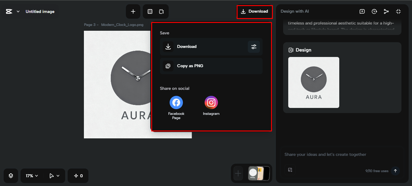 Exporting the media from the CapCut desktop video editor