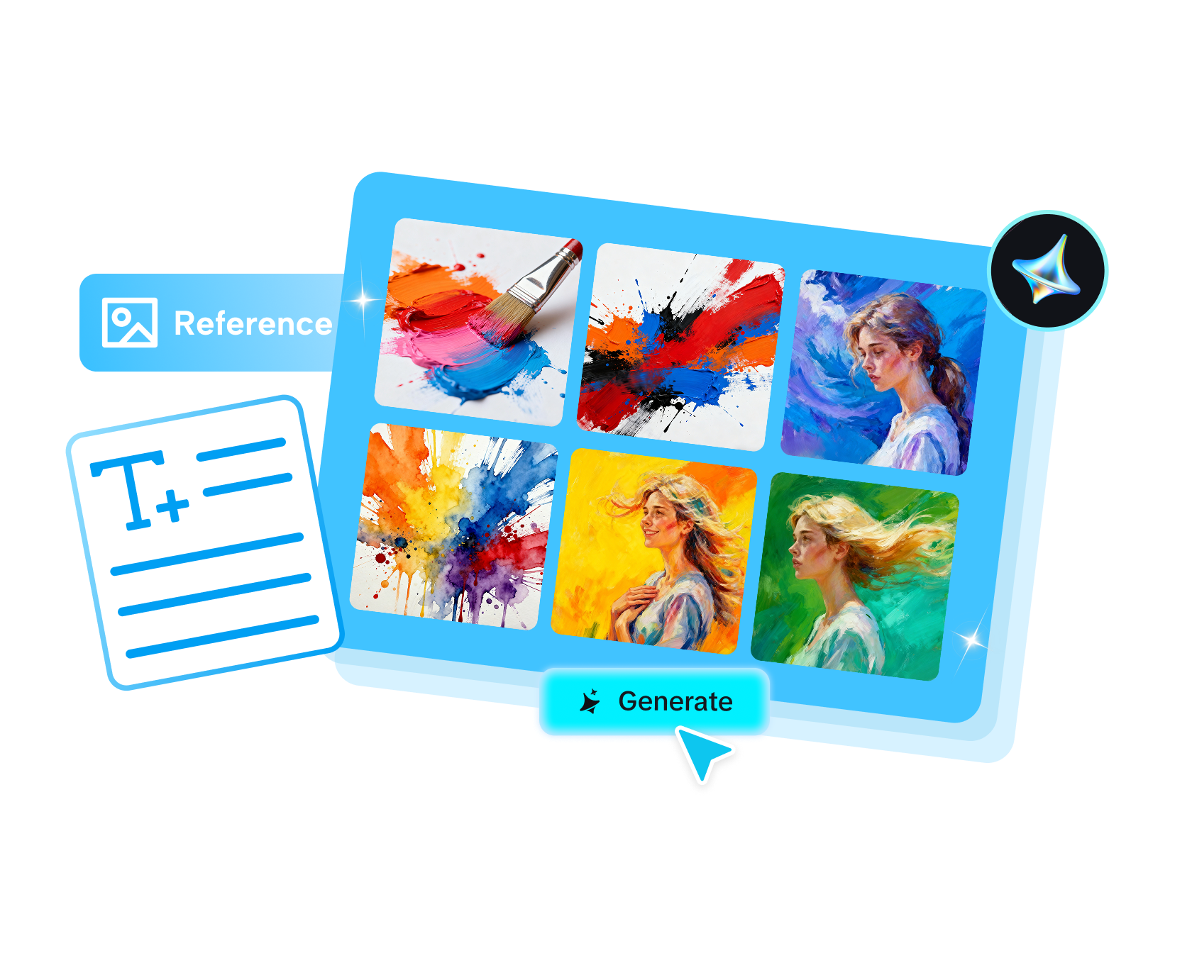 Générateur gratuit de coups de pinceau d'art avec IA