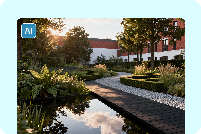 Design professional outdoor layouts that attract clients