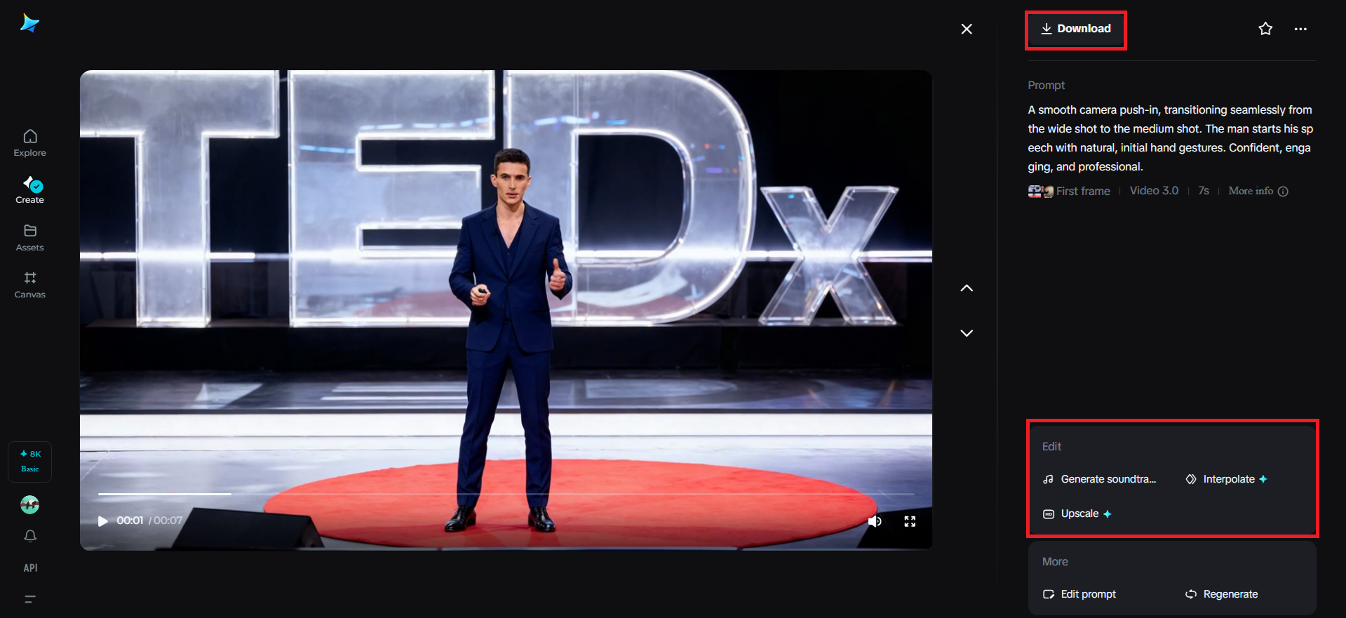 Preview, edit, and download