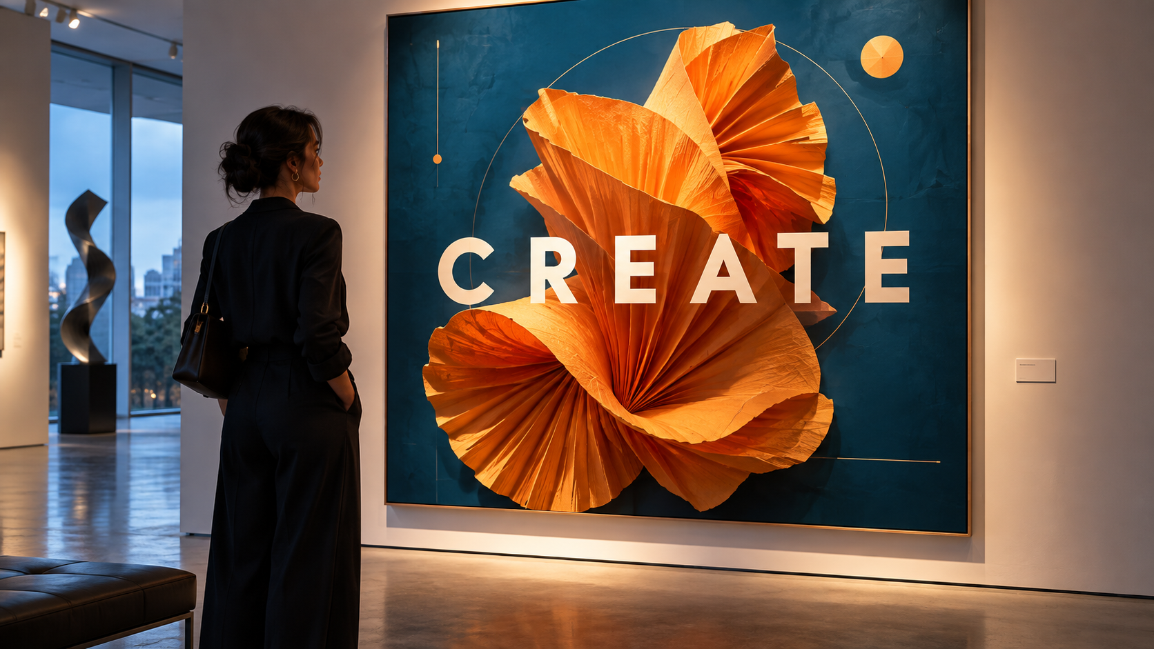 qwen image 2.1: CREATE Gallery Poster